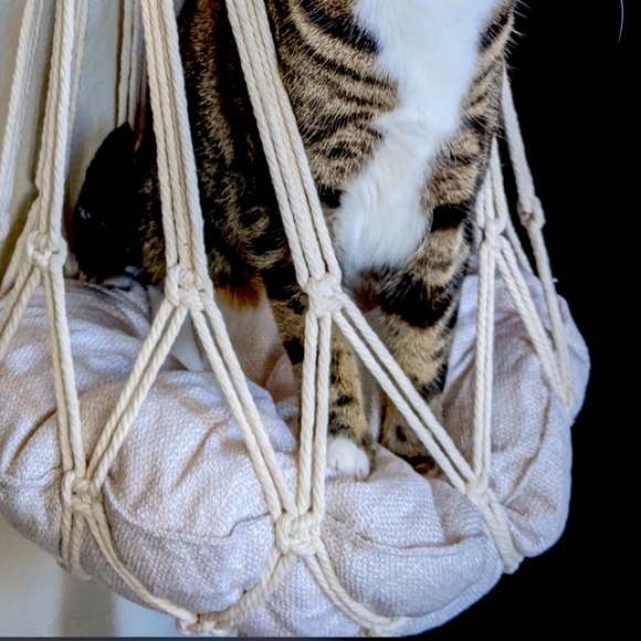 Anthropologie Other - ✨🌌 Organic Cat Nip infused Macrame Cat  Bohostyle Beds🌌